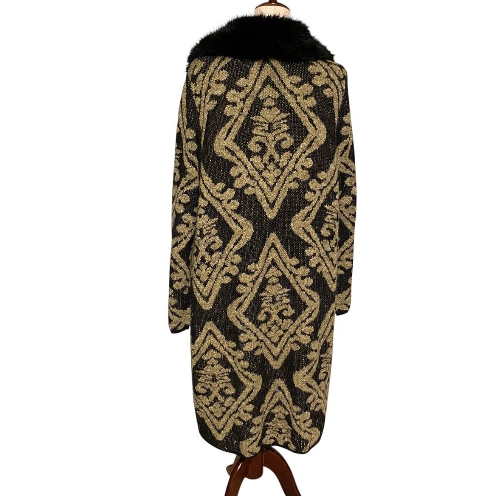 Chico’s Marielle Faux-Fur Cardigan Size 3 (16-18) - Picture 4 of 9